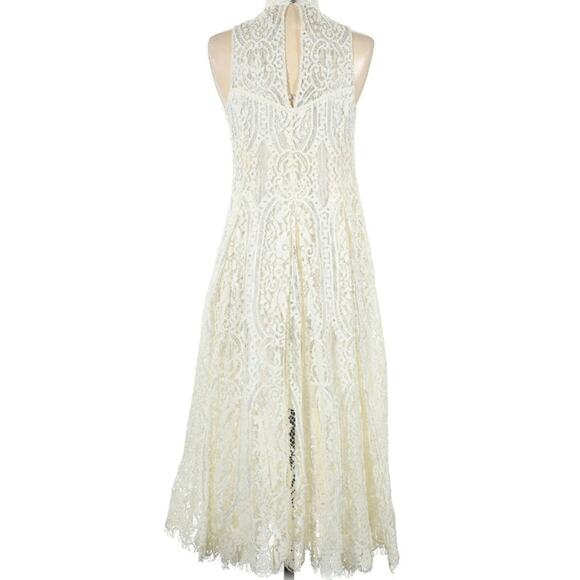 Free People Angel Rays White Midi Lace Dress - Picture 4 of 8
